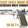 Magnum Research Desert Eagle Mark XIX 50AE DESERT EAGLE 50 DISTRESSED WHITE