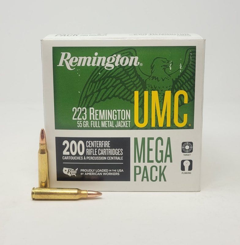 Remington Umc 223 Rem Ammunition L223r3a 55 Grain Full Metal Jacket Mega Pack 200 Rounds 